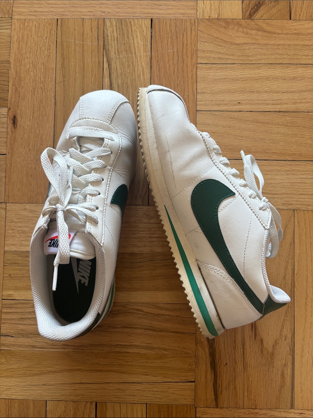 Nike Cortez green sneakers
